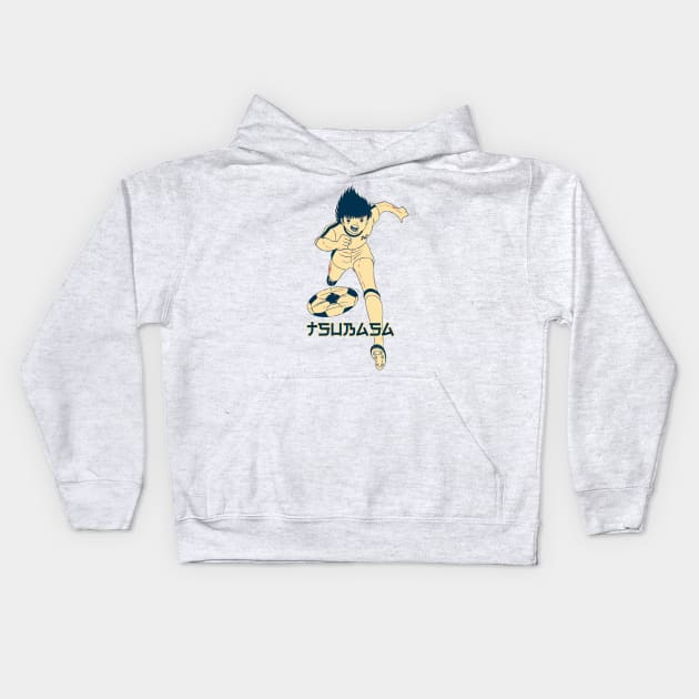 Captain Tsubasa Popart Kids Hoodie by masnono